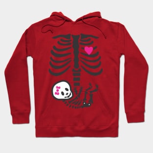 Funny Skeleton pregnancy Hoodie